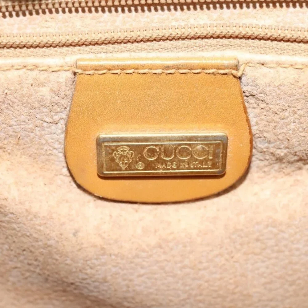 Authentic GUCCI Micro GG Supreme Shoulder Bag PVC Beige Gold 001 58 0930 - Picture 8 of 16